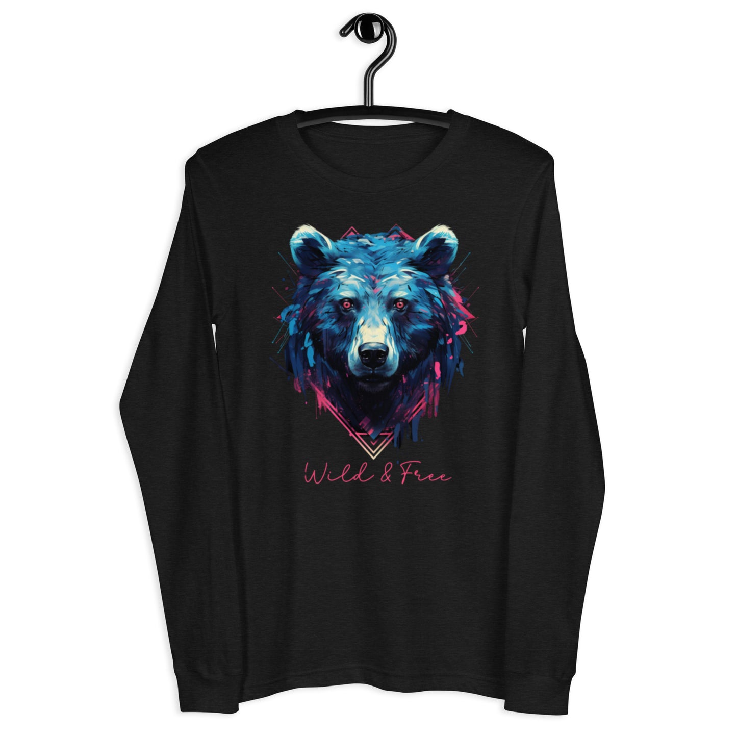 Bear "Wild & Free" Unisex Long Sleeve Tee