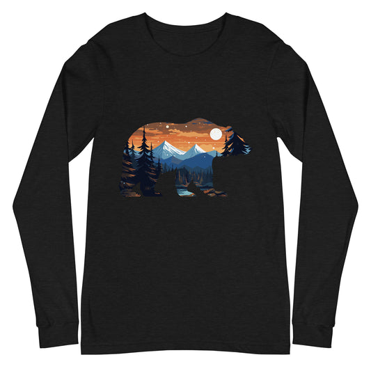 Bear Landscape 4.8 - Unisex Long Sleeve Tee