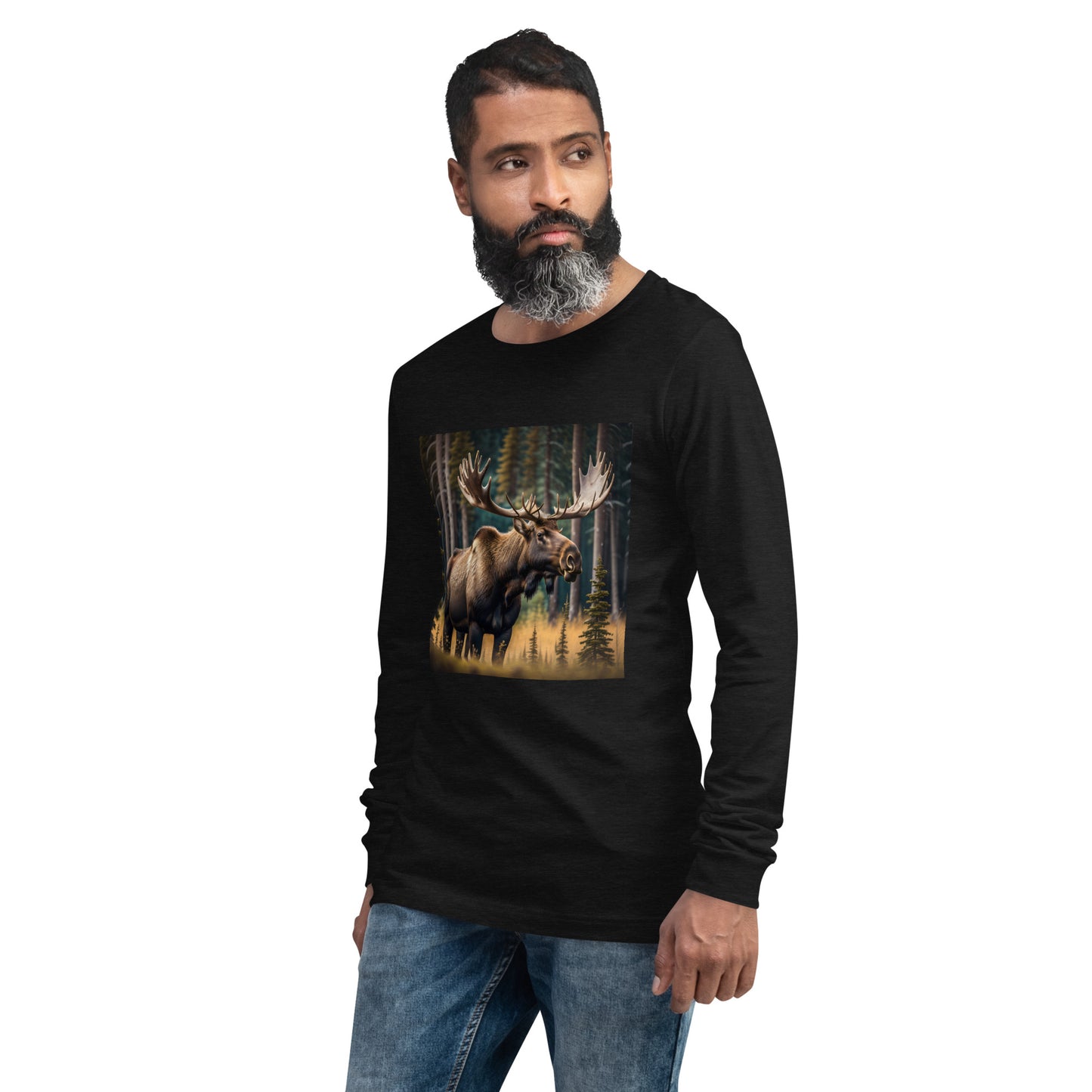 Moose Unisex Long Sleeve Tee