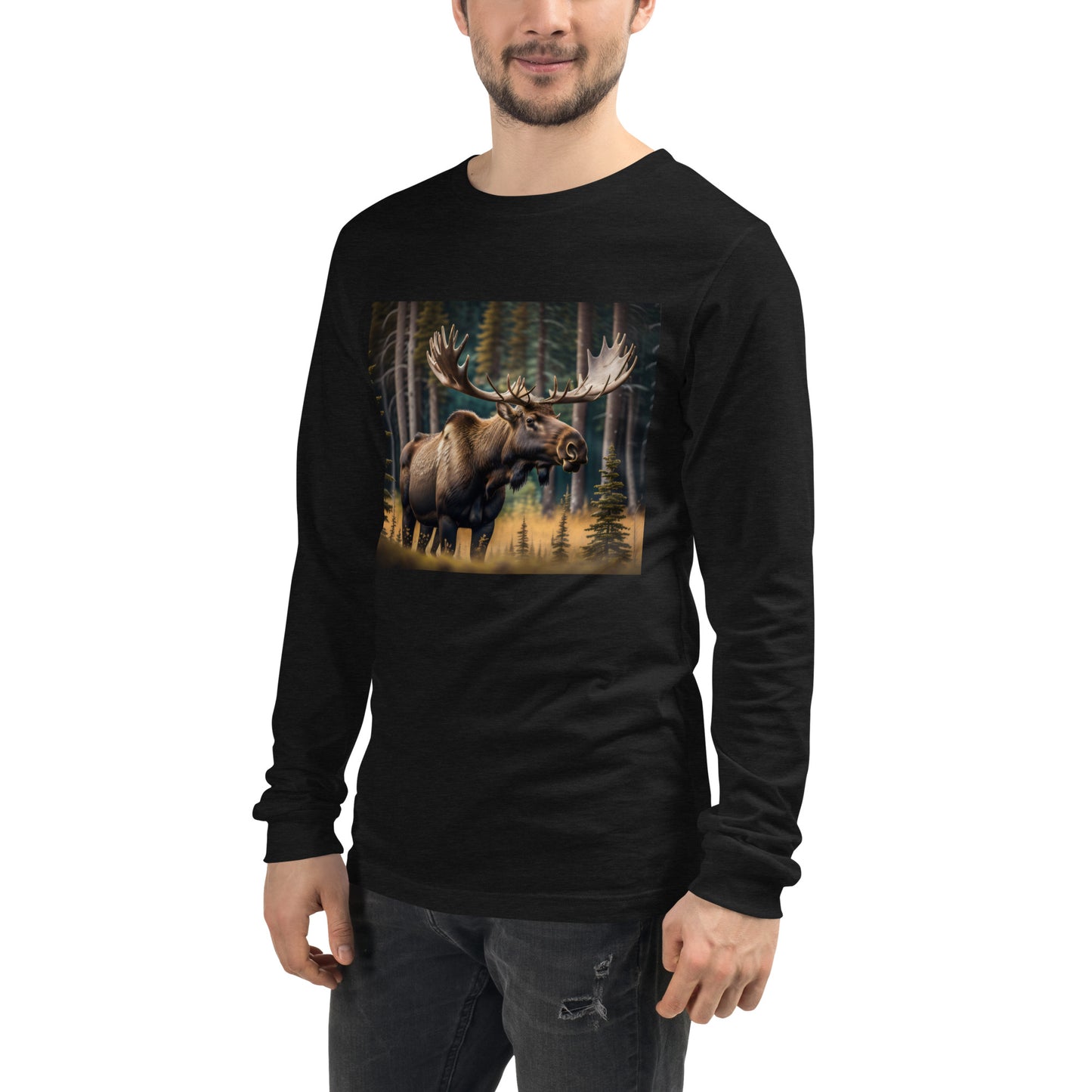 Moose Unisex Long Sleeve Tee