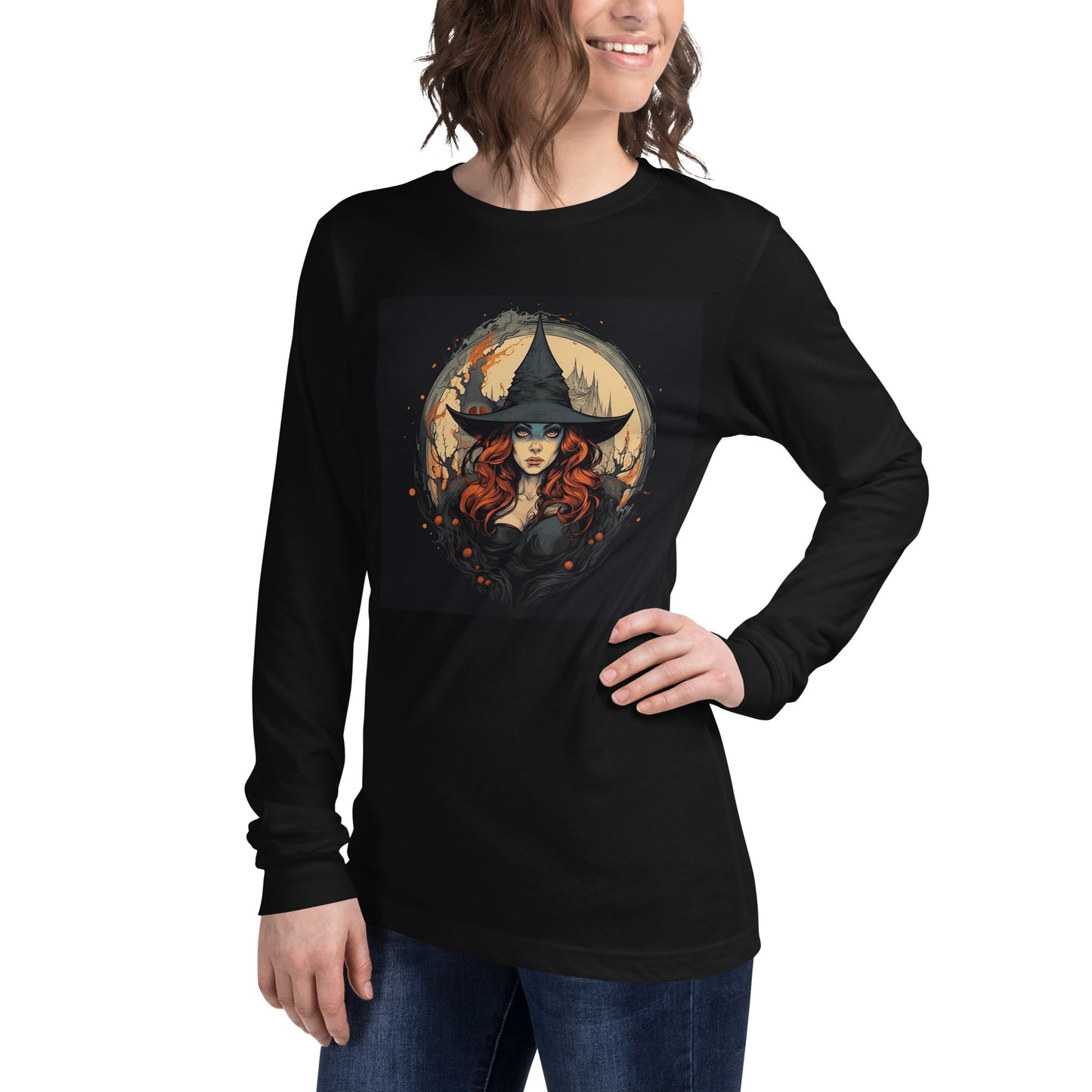 Halloween Witch #2 - Unisex Long Sleeve Tee