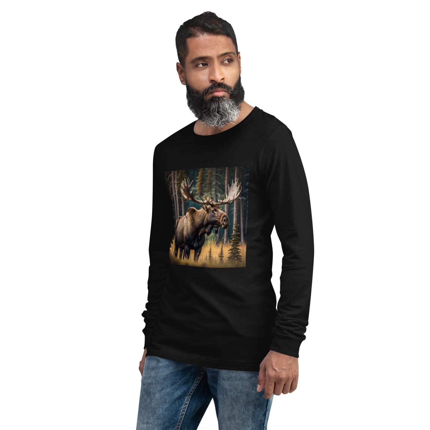 Moose Unisex Long Sleeve Tee