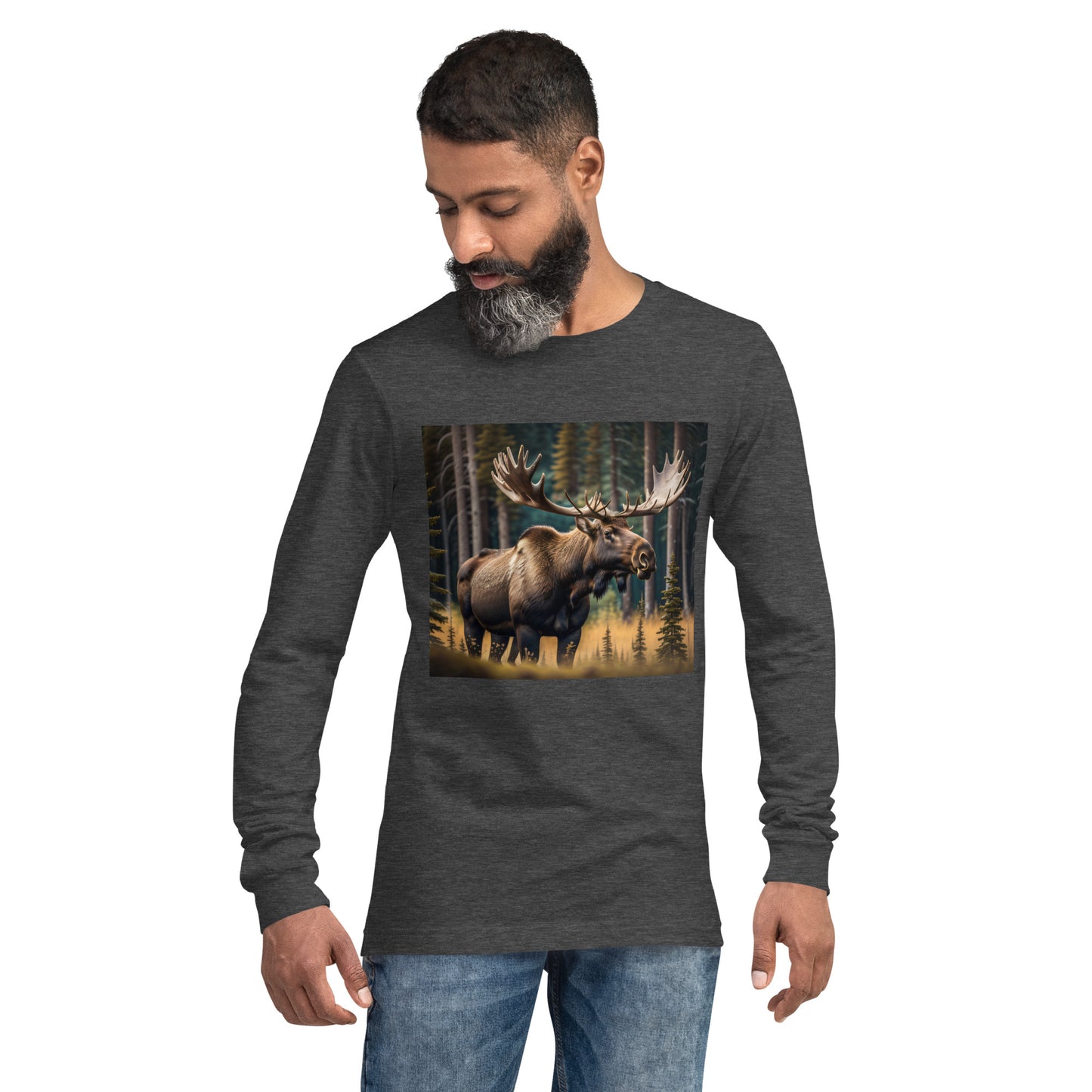 Moose Unisex Long Sleeve Tee