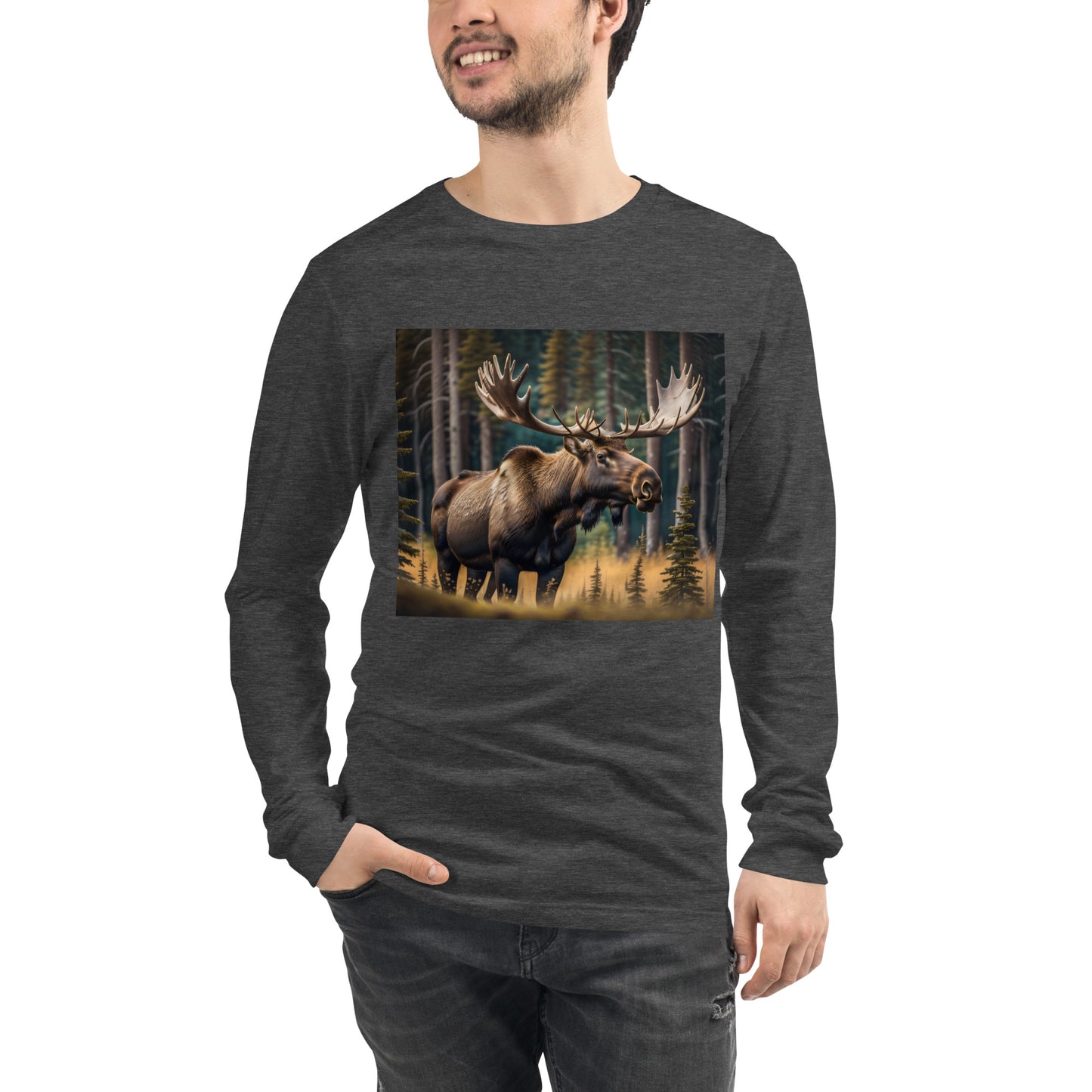 Moose Unisex Long Sleeve Tee