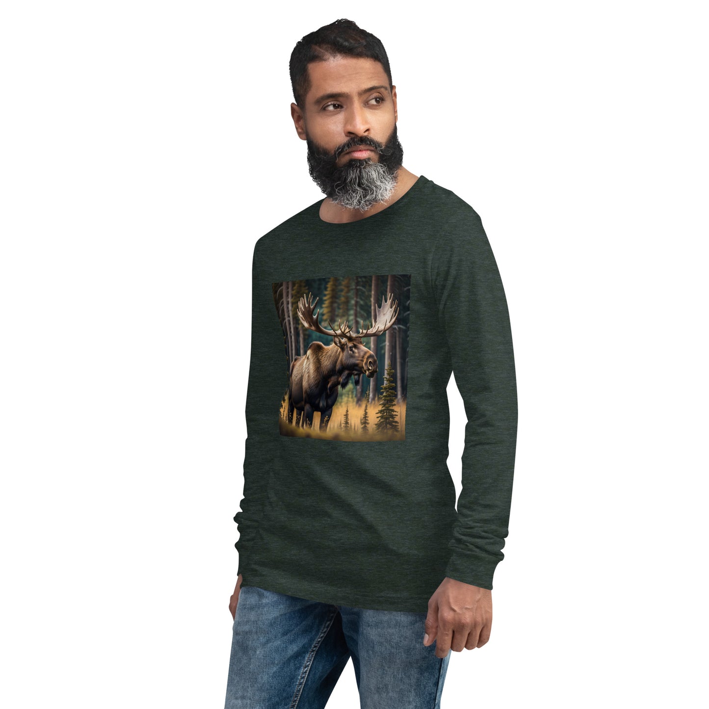 Moose Unisex Long Sleeve Tee