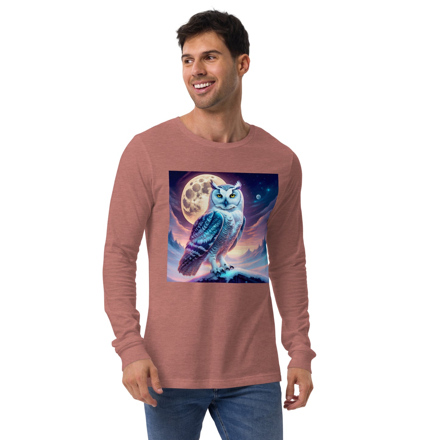 Snowy Owl Unisex Long Sleeve Tee