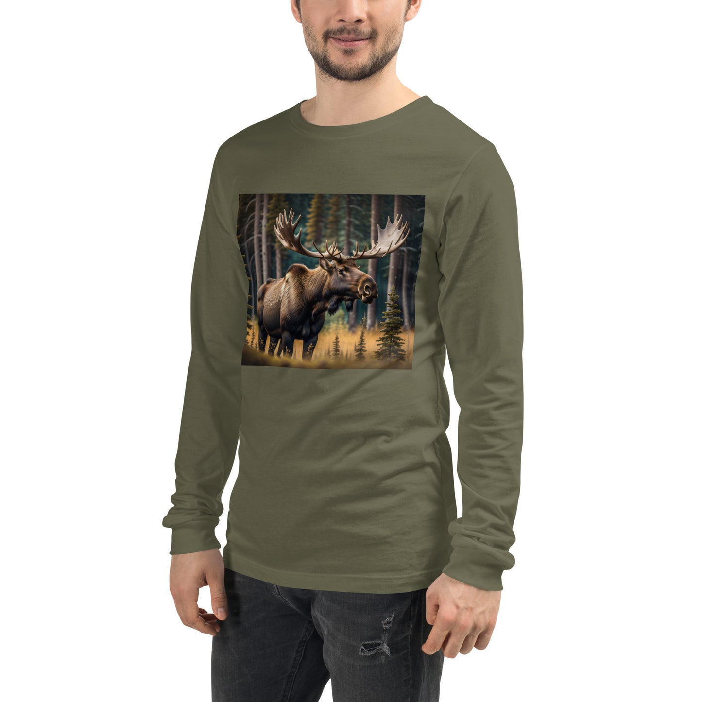 Moose Unisex Long Sleeve Tee