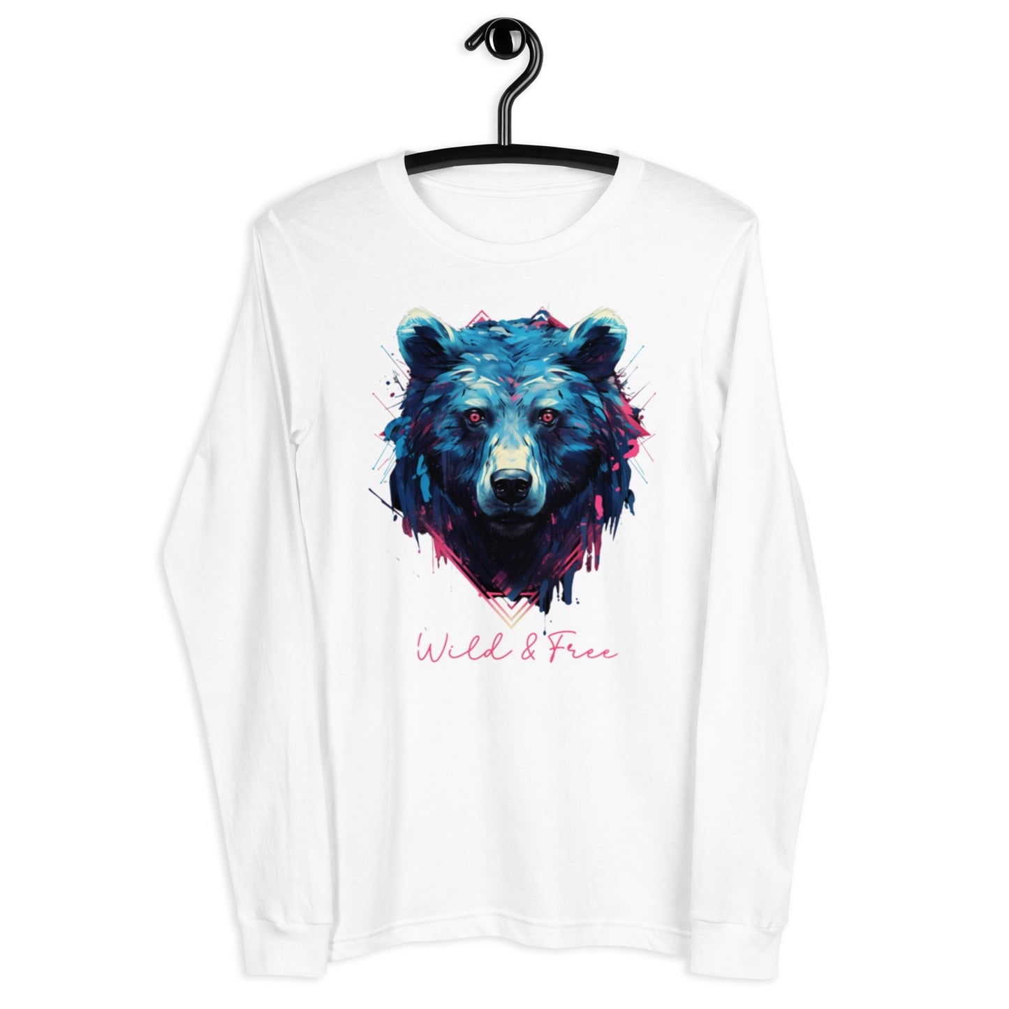 Bear "Wild & Free" Unisex Long Sleeve Tee