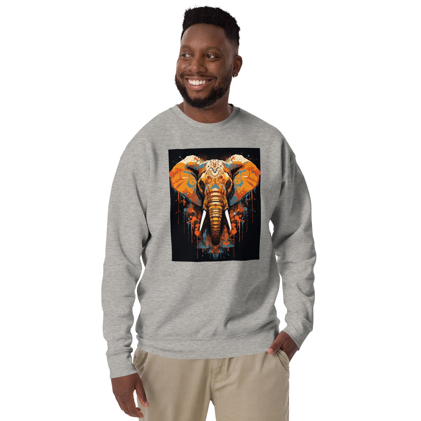 Asia Elephant Unisex Premium Sweatshirt