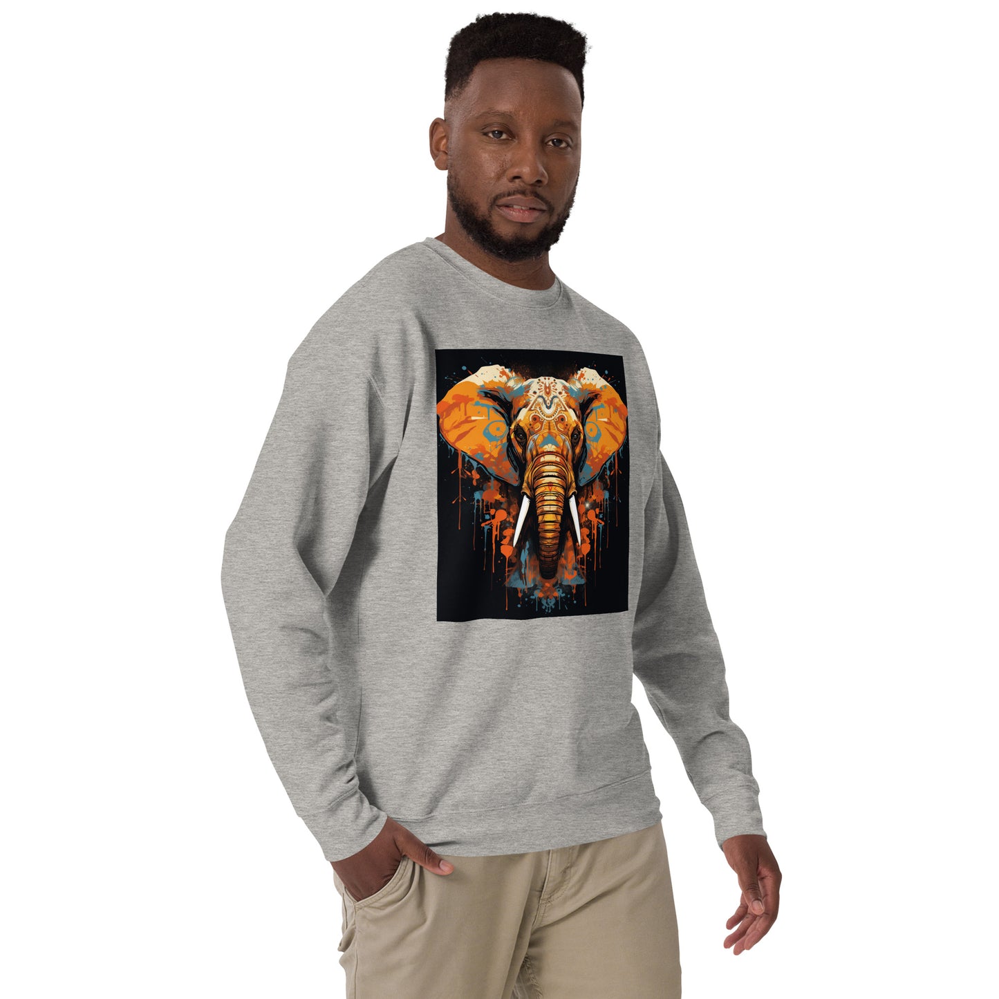 Asia Elephant Unisex Premium Sweatshirt