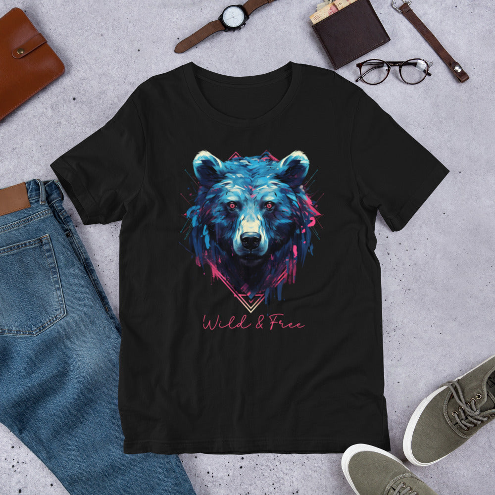 Bear Wild & Free Unisex t-shirt