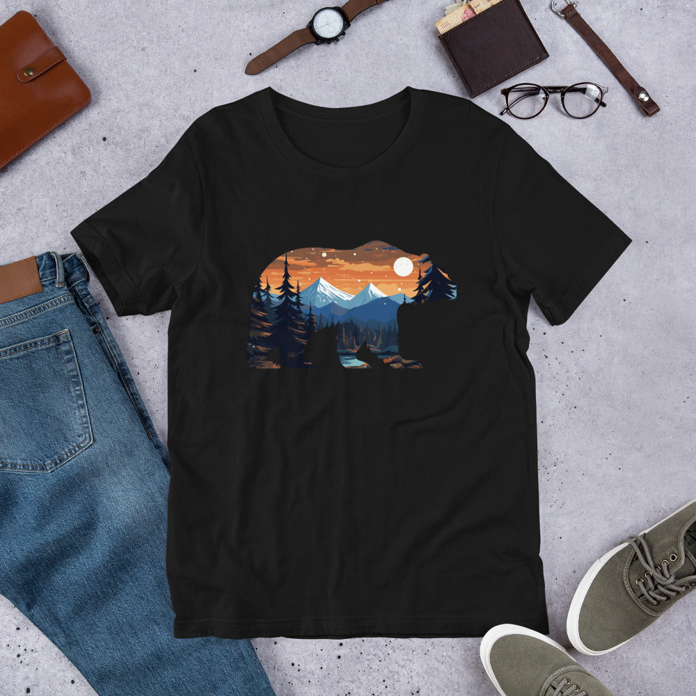 Bear Landscape 4.8 - Unisex t-shirt