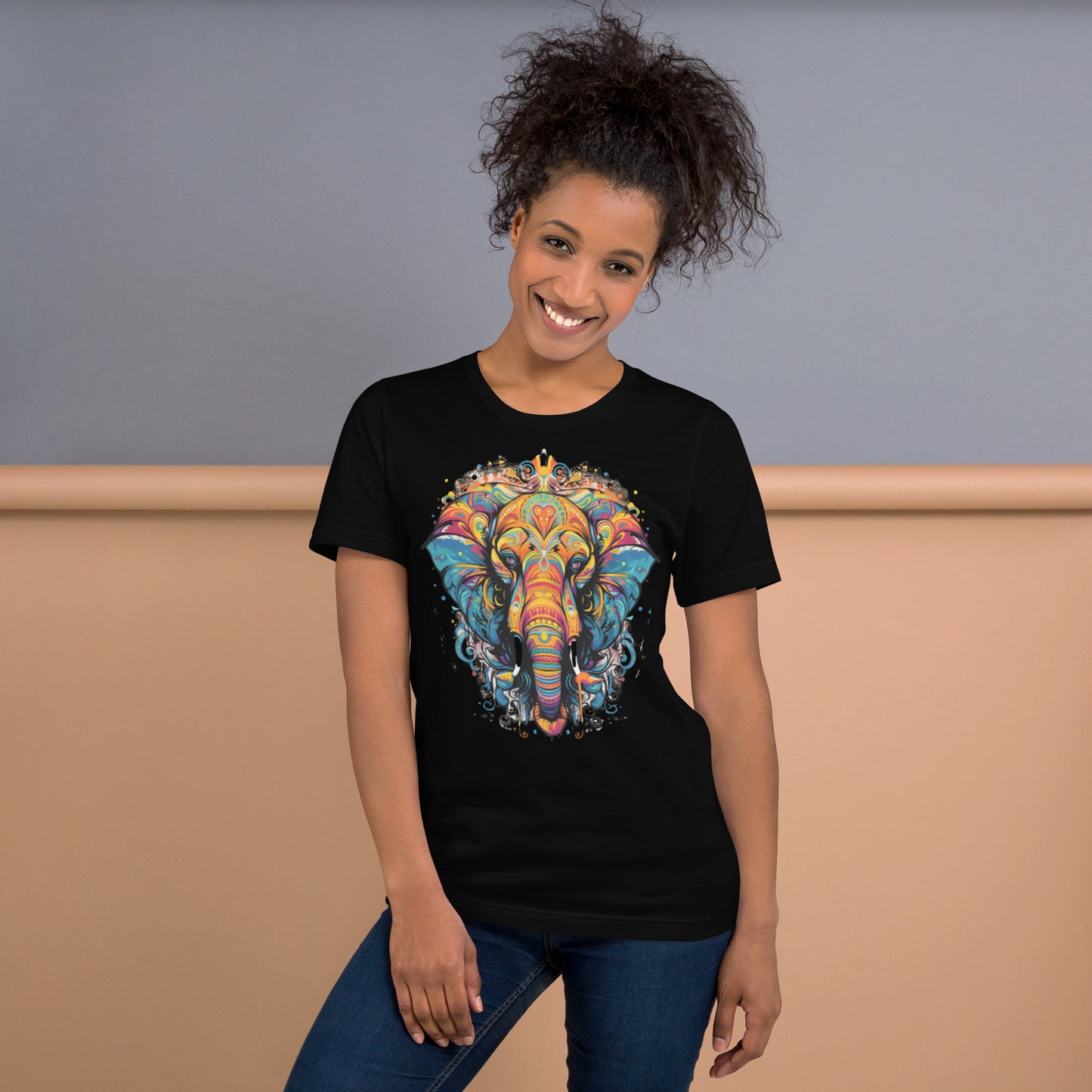 Unisex t-shirt Boho Elephant 02