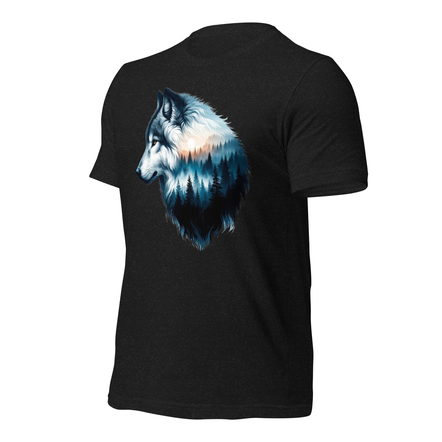 Unisex t-shirt Wolf at Dawn's First Light