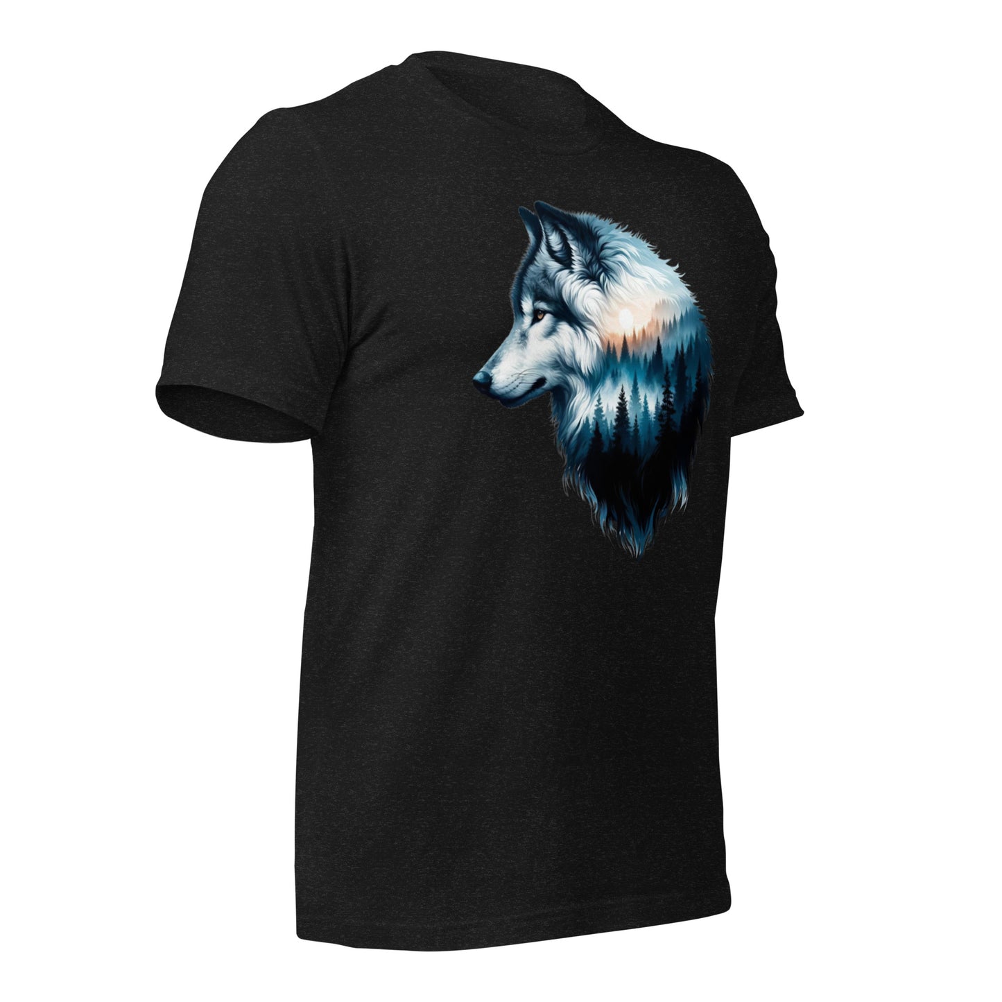 Unisex t-shirt Wolf at Dawn's First Light