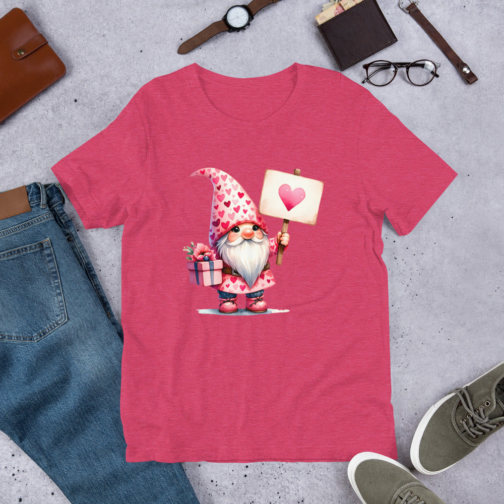 Gnome Love #2 Heart Sign Unisex t-shirt