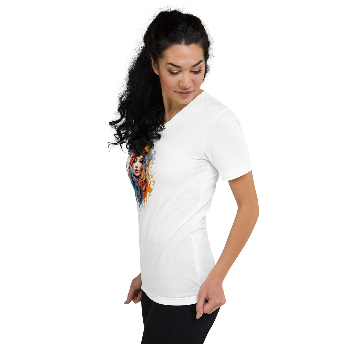 Dreaming of Arabian Nights Unisex Short Sleeve V-Neck T-Shirt