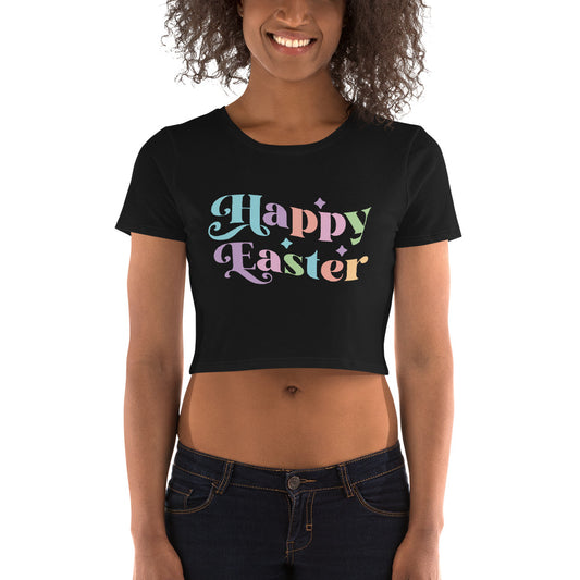 Women’s Crop Tee "Happy Easter"