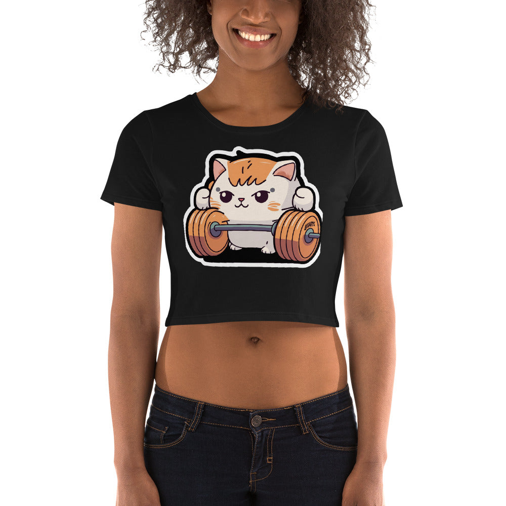 Women’s Crop Tee "Everyday Cats" Weights