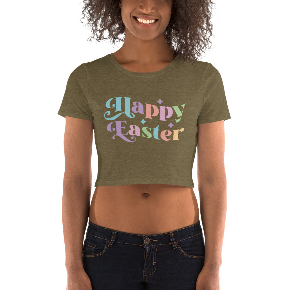 Women’s Crop Tee "Happy Easter"