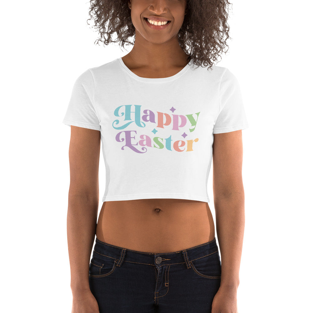 Women’s Crop Tee "Happy Easter"