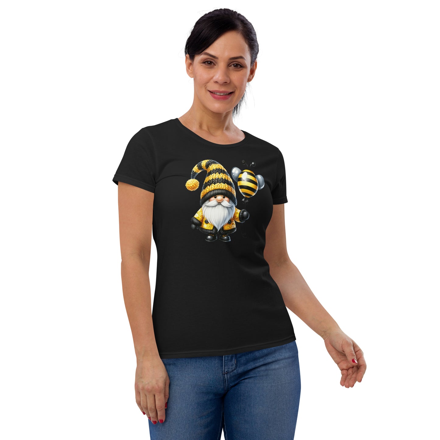 Women's Short Sleeve T-Shirt  "Bee & Honey" Gnomes #5