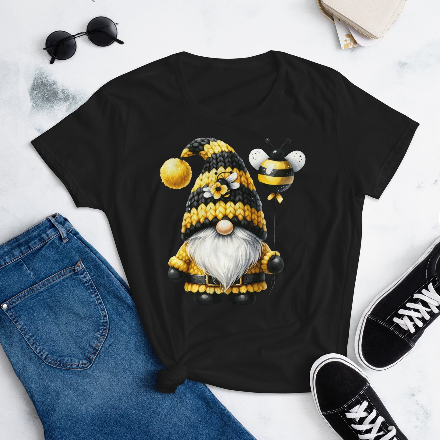 Women's Short Sleeve T-Shirt "Bee & Honey Gnomes" #20