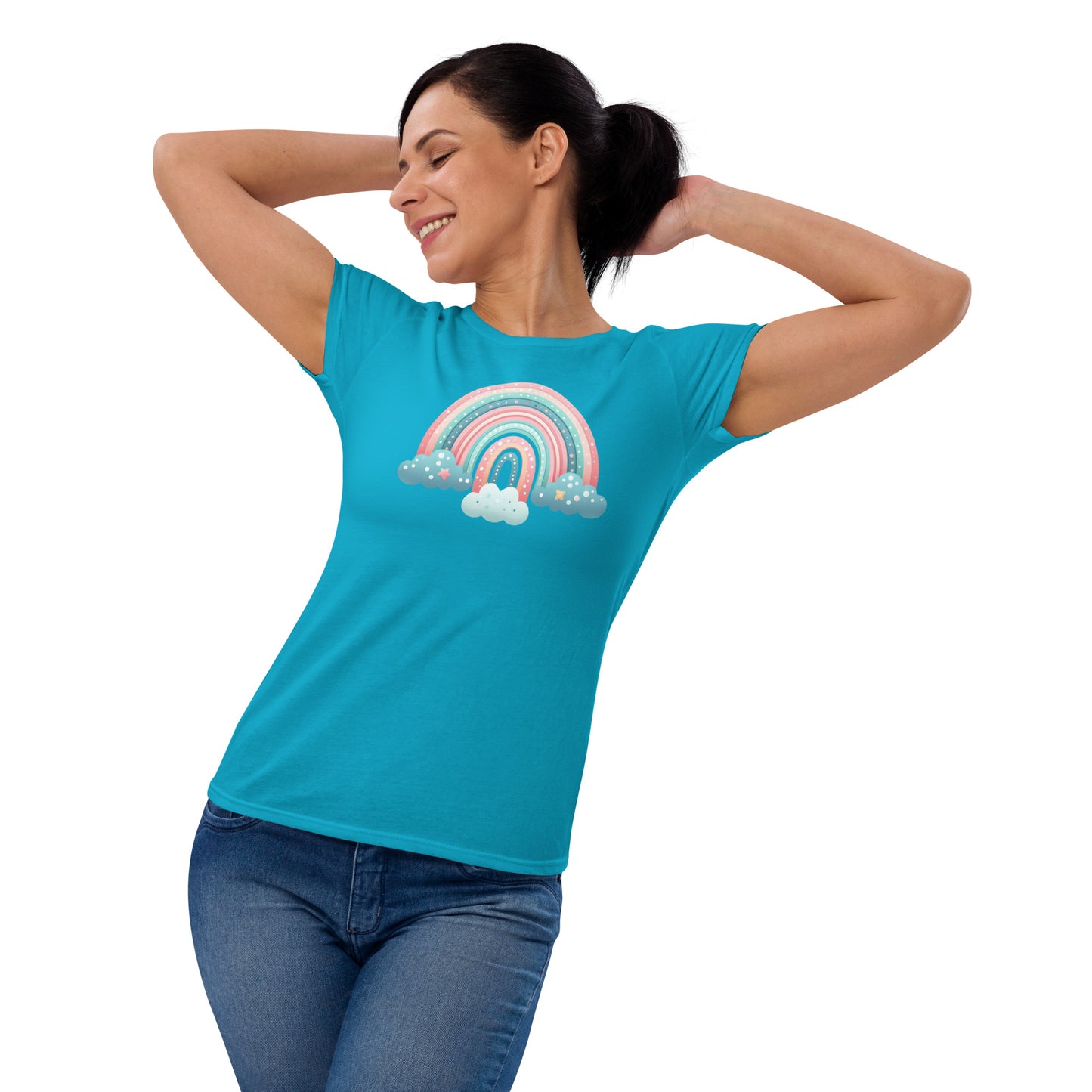 Women's Short Sleeve T-Shirt "Mint Cloud"