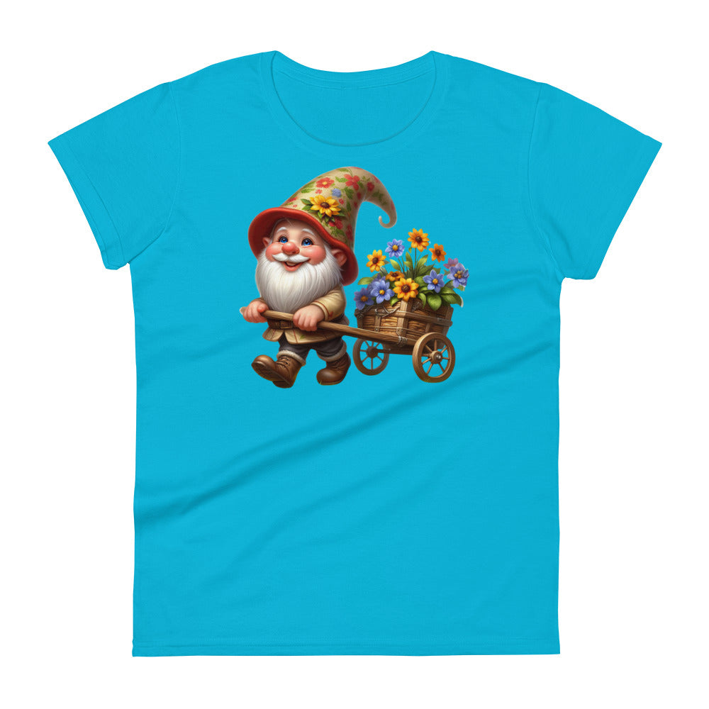 Women's Short Sleeve T-Shirt "Garden Gnomes" Cart