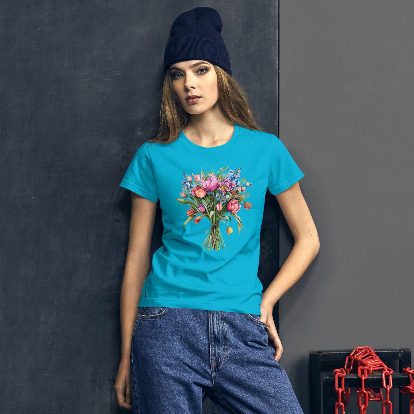 Women's Short Sleeve T-Shirt "Spring Bouquet"