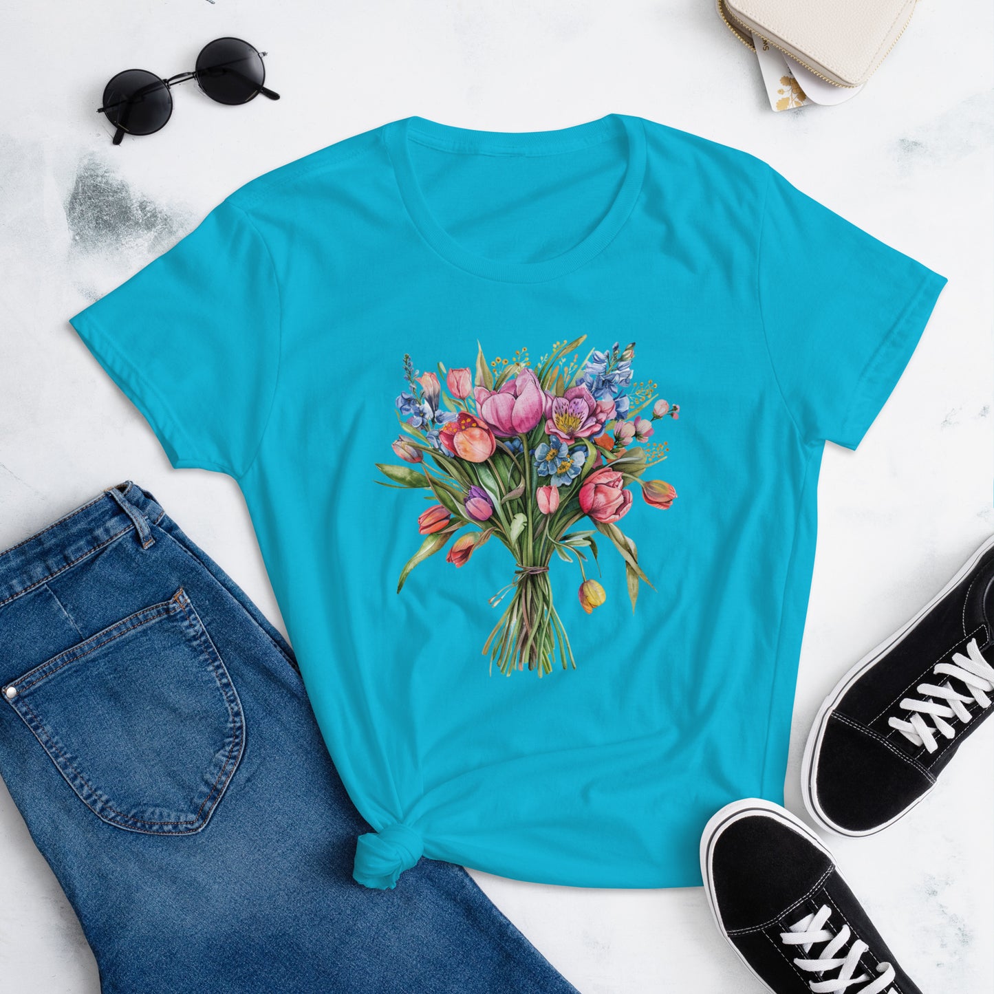 Women's Short Sleeve T-Shirt "Spring Bouquet"