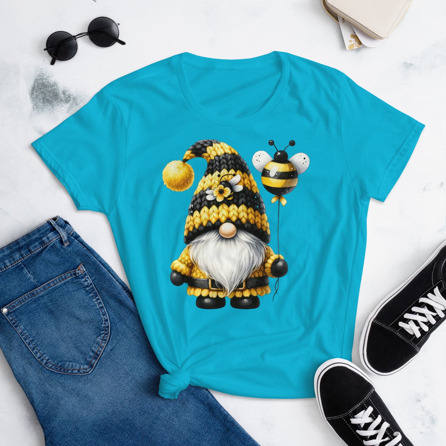 Women's Short Sleeve T-Shirt "Bee & Honey Gnomes" #20