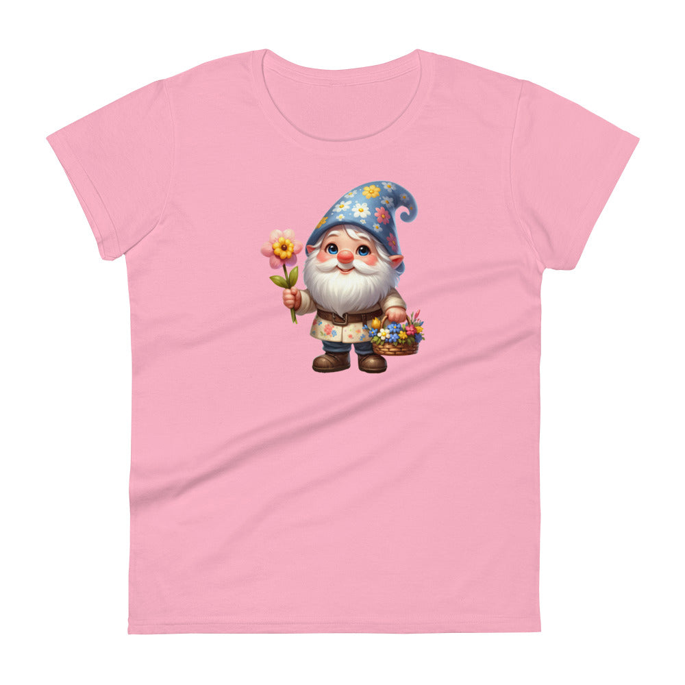 Women's Short Sleeve T-Shirt "Garden Gnomes" Daisy 2