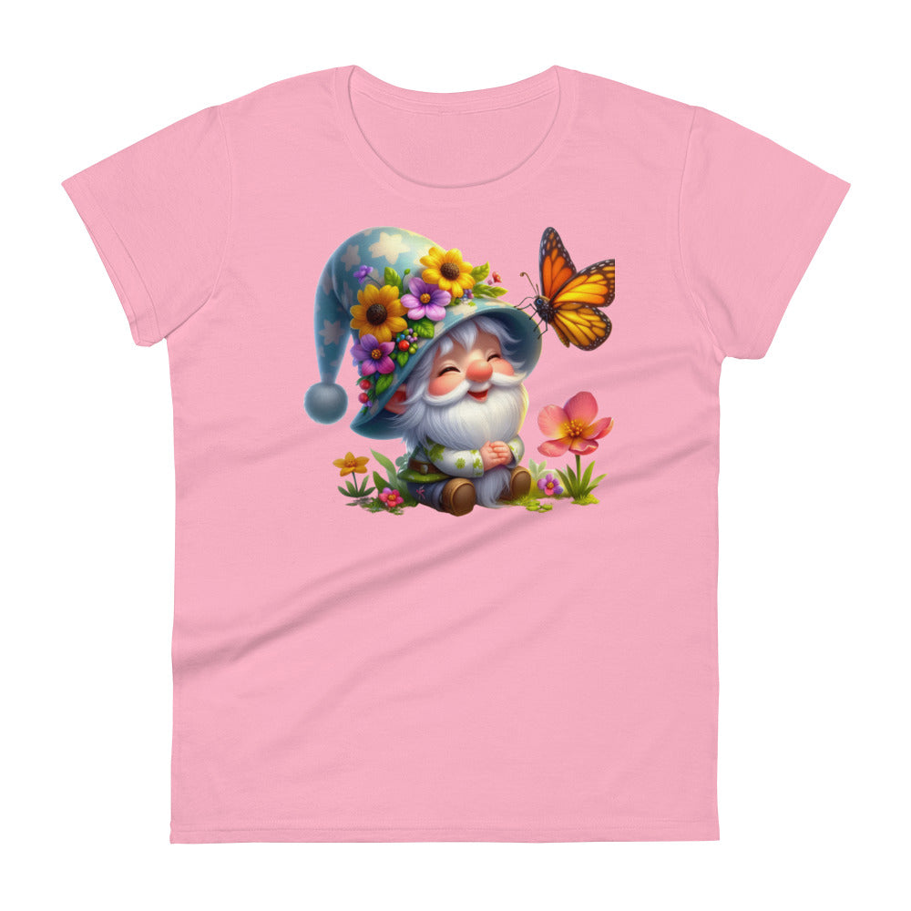 Women's Short Sleeve T-Shirt "Garden Gnomes" Daisy 3