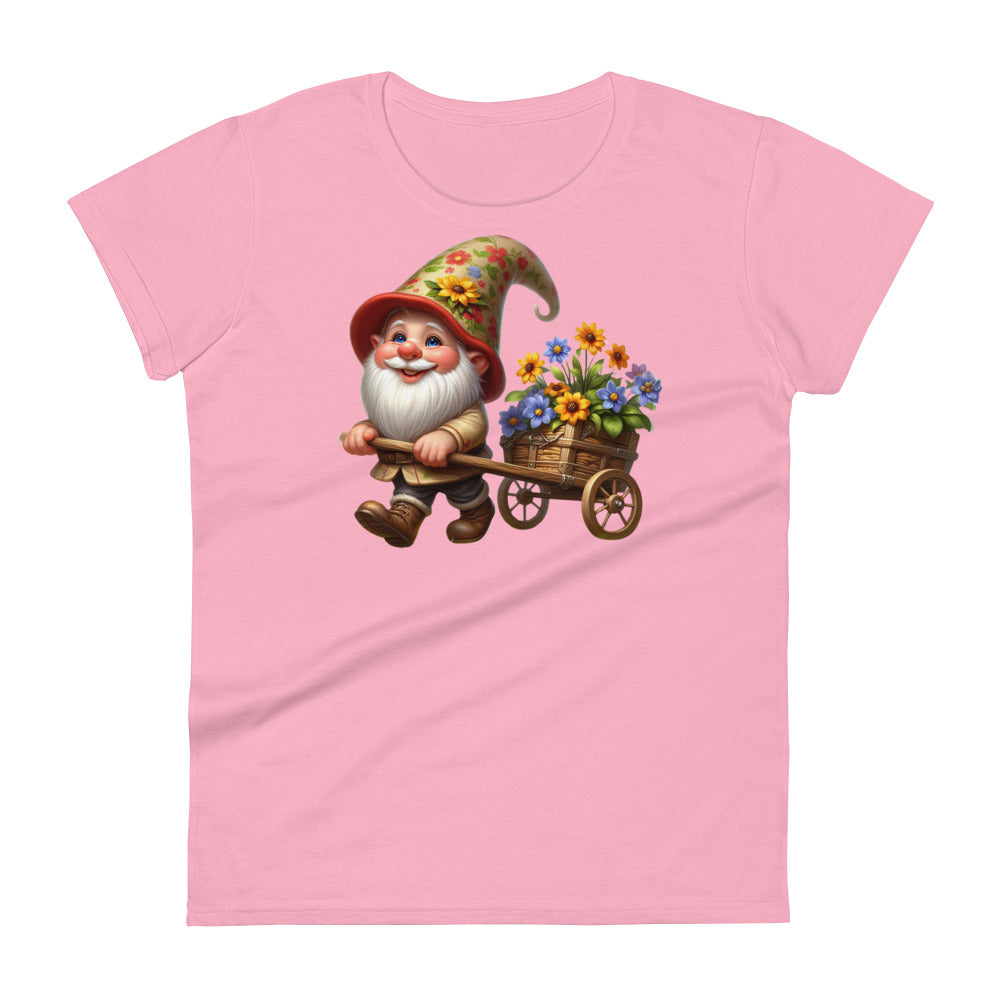 Women's Short Sleeve T-Shirt "Garden Gnomes" Cart