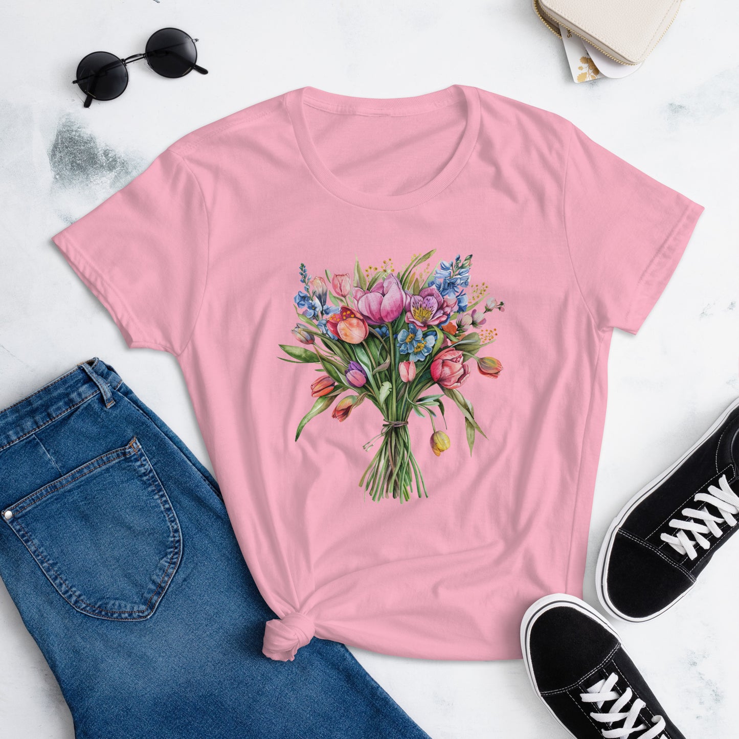 Women's Short Sleeve T-Shirt "Spring Bouquet"