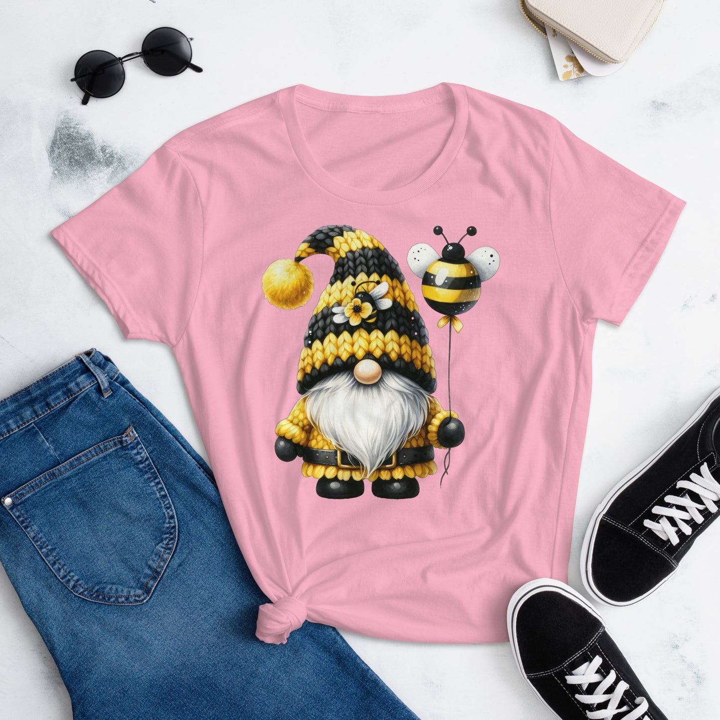 Women's Short Sleeve T-Shirt "Bee & Honey Gnomes" #20