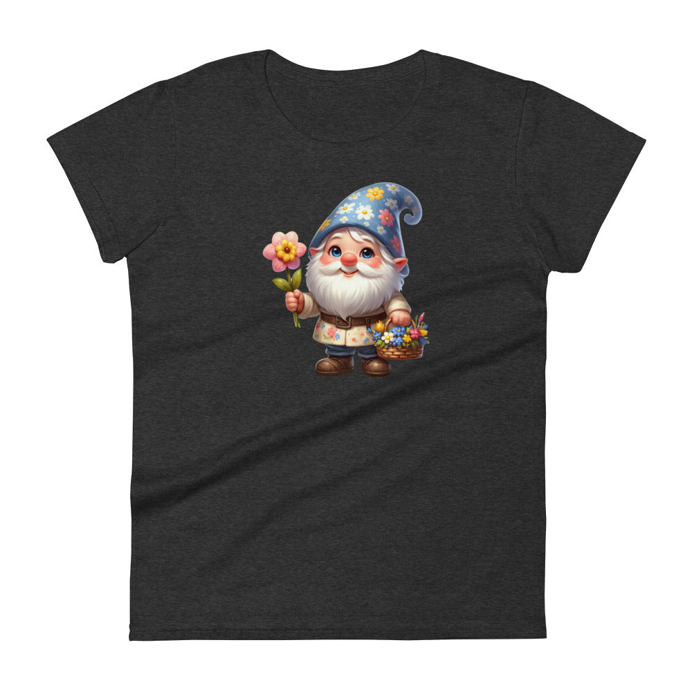 Women's Short Sleeve T-Shirt "Garden Gnomes" Daisy 2