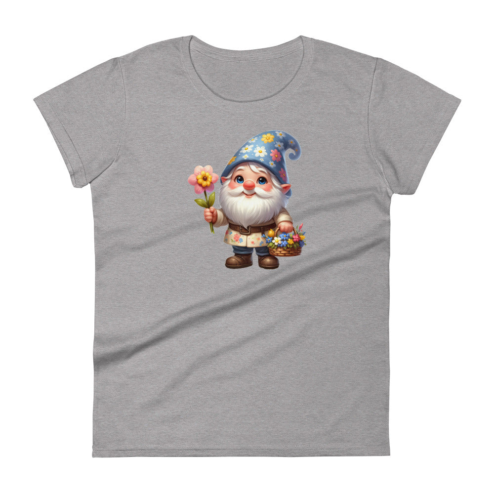 Women's Short Sleeve T-Shirt "Garden Gnomes" Daisy 2