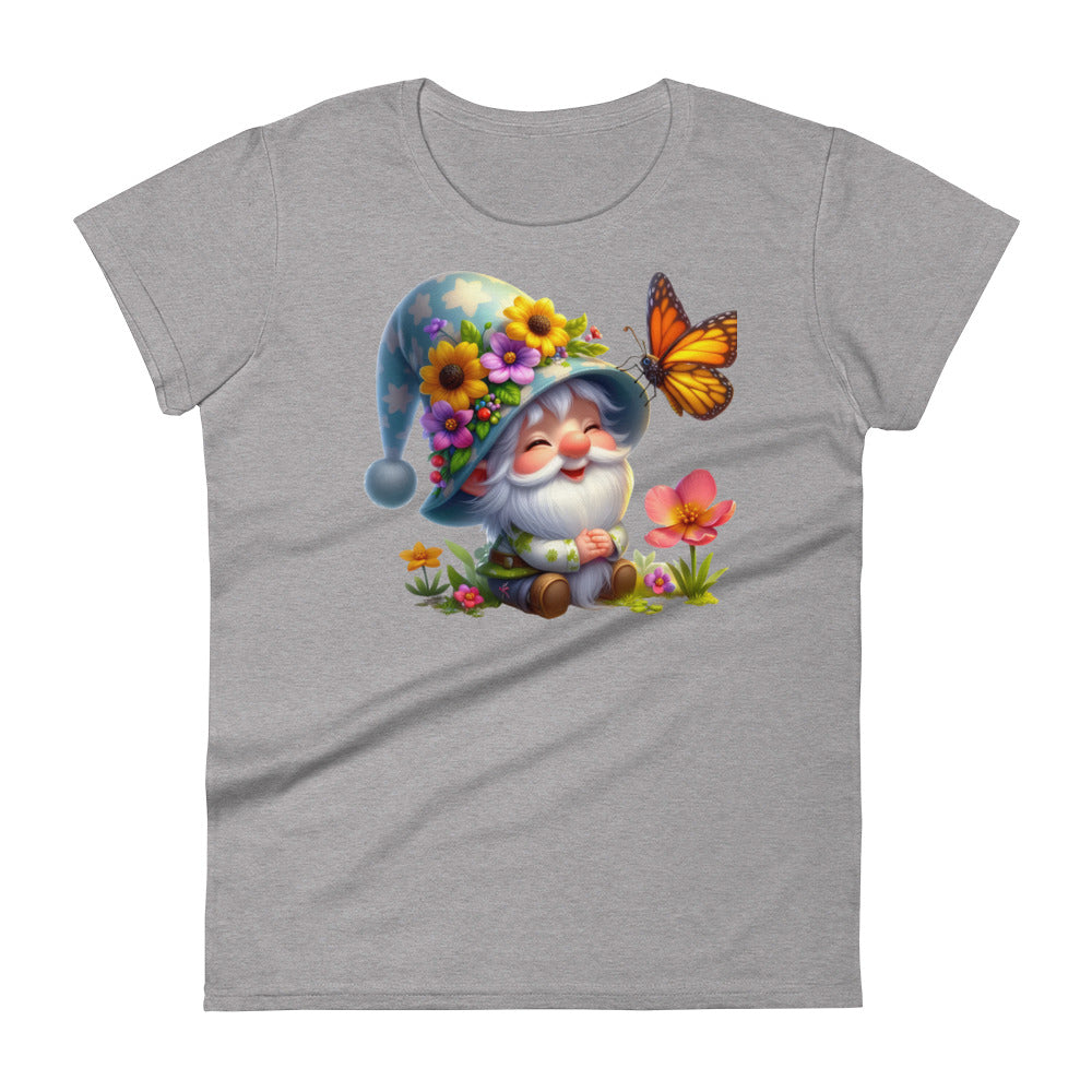 Women's Short Sleeve T-Shirt "Garden Gnomes" Daisy 3