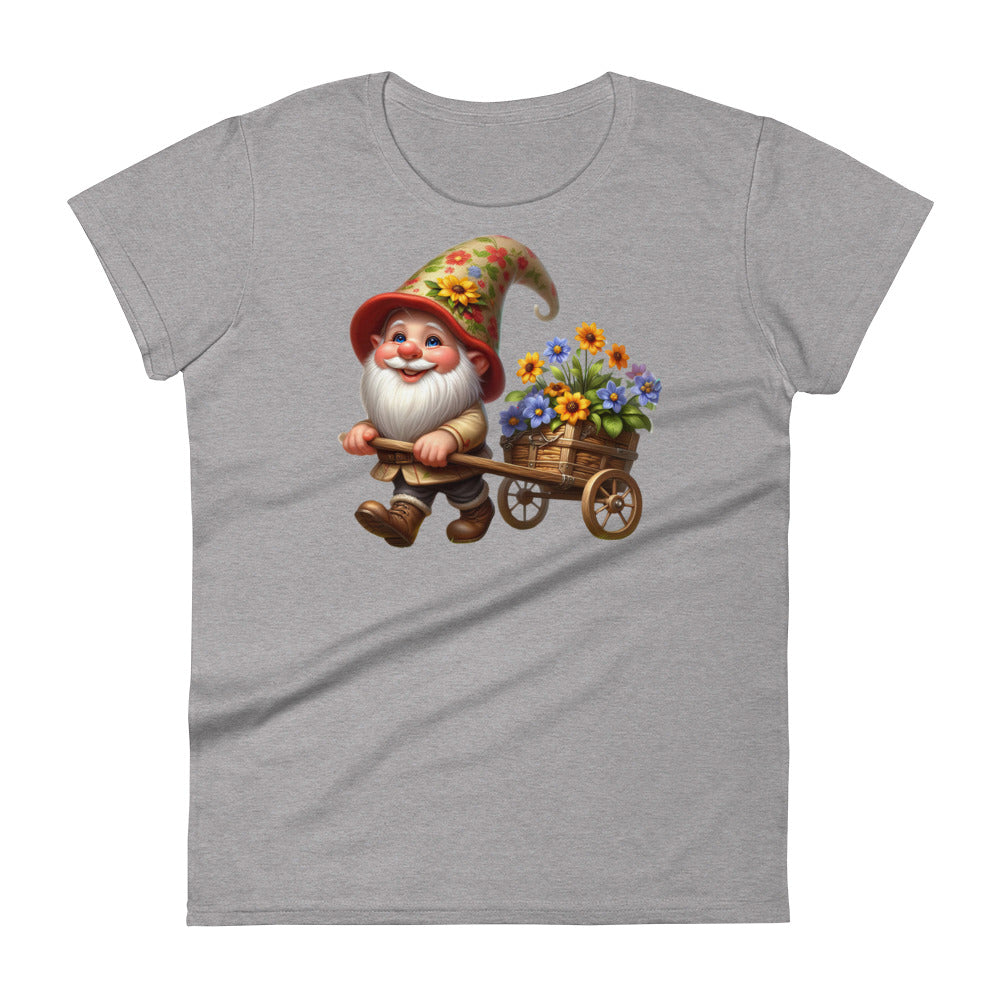 Women's Short Sleeve T-Shirt "Garden Gnomes" Cart