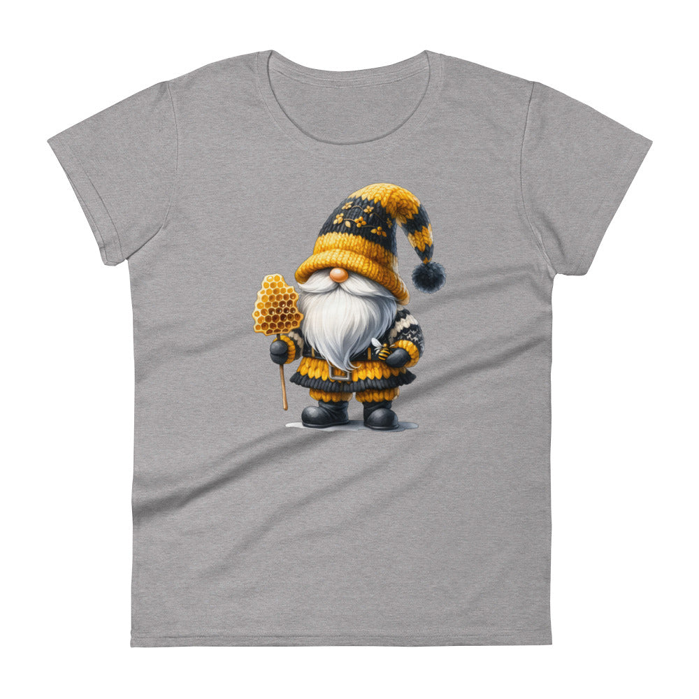 Women's Short Sleeve T-Shirt Bee & Honey Gnomes #01