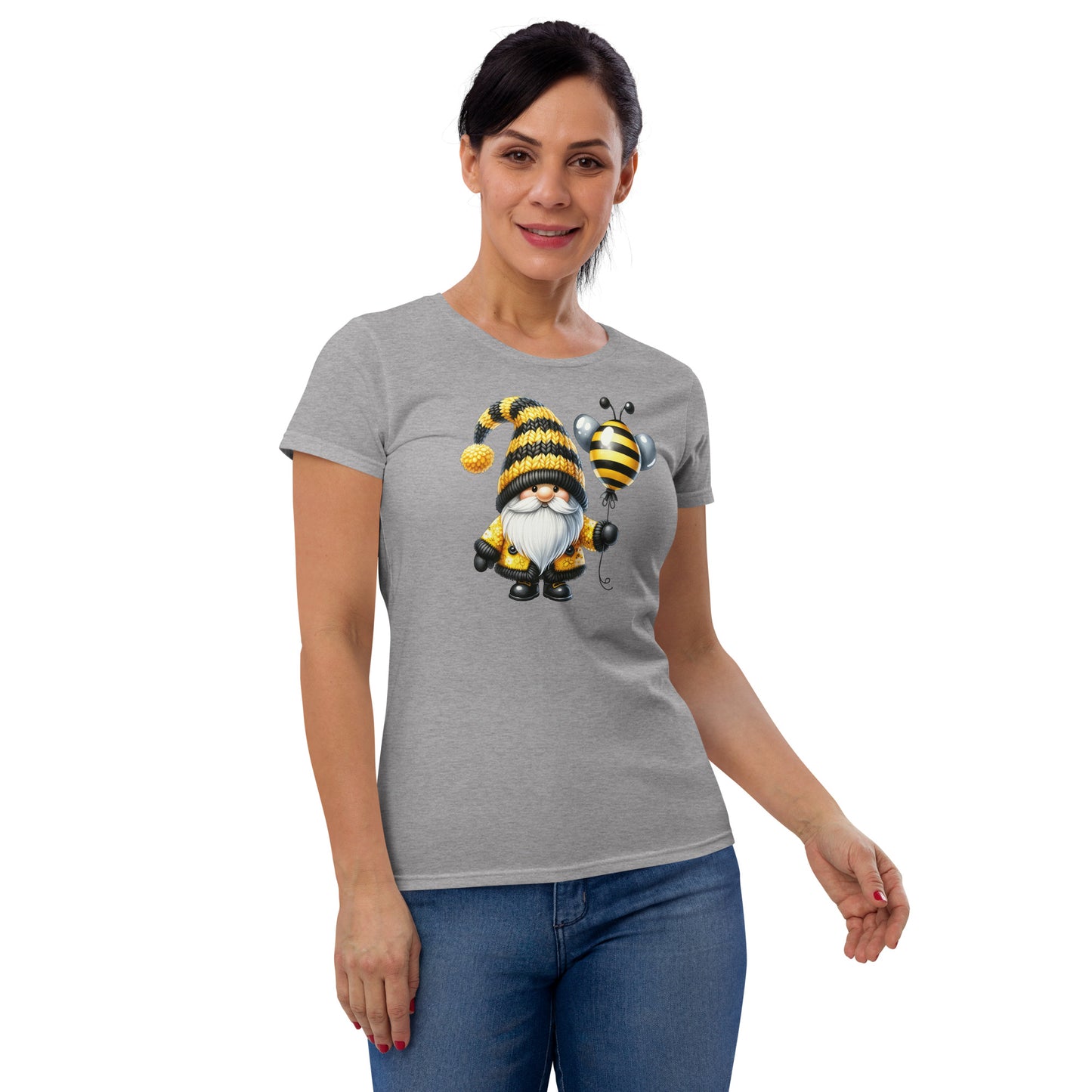 Women's Short Sleeve T-Shirt  "Bee & Honey" Gnomes #5