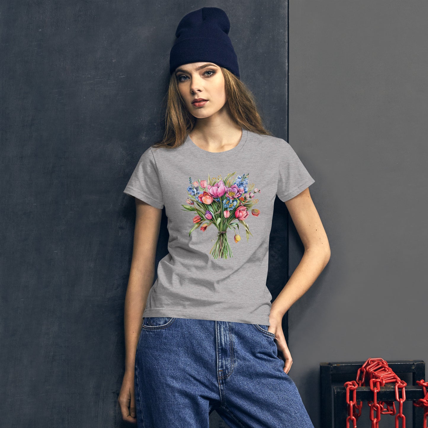 Women's Short Sleeve T-Shirt "Spring Bouquet"