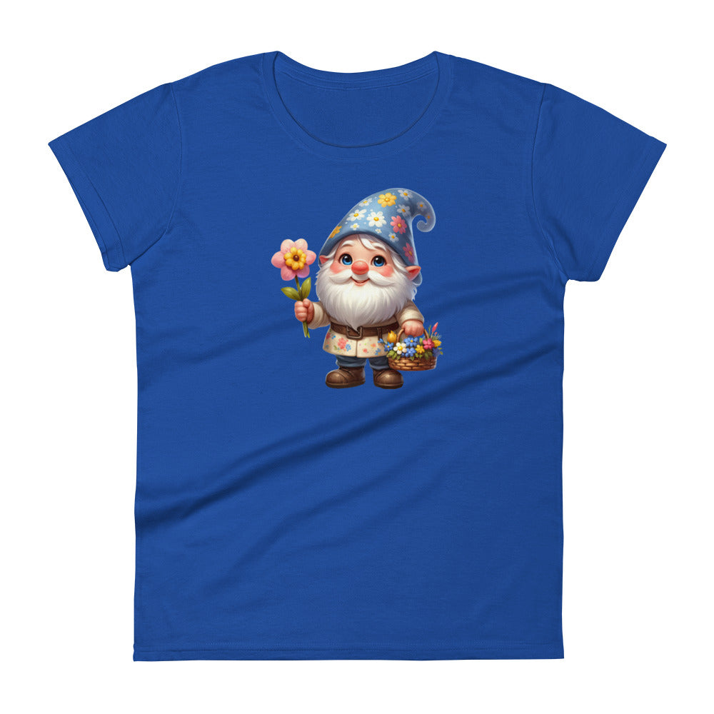 Women's Short Sleeve T-Shirt "Garden Gnomes" Daisy 2