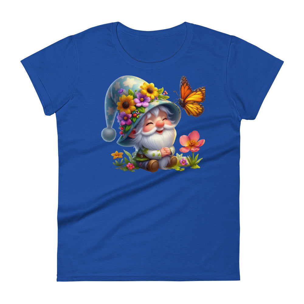 Women's Short Sleeve T-Shirt "Garden Gnomes" Daisy 3