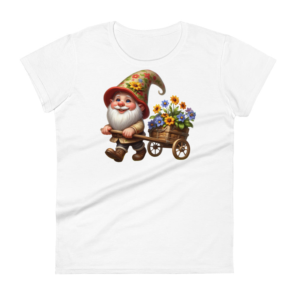 Women's Short Sleeve T-Shirt "Garden Gnomes" Cart