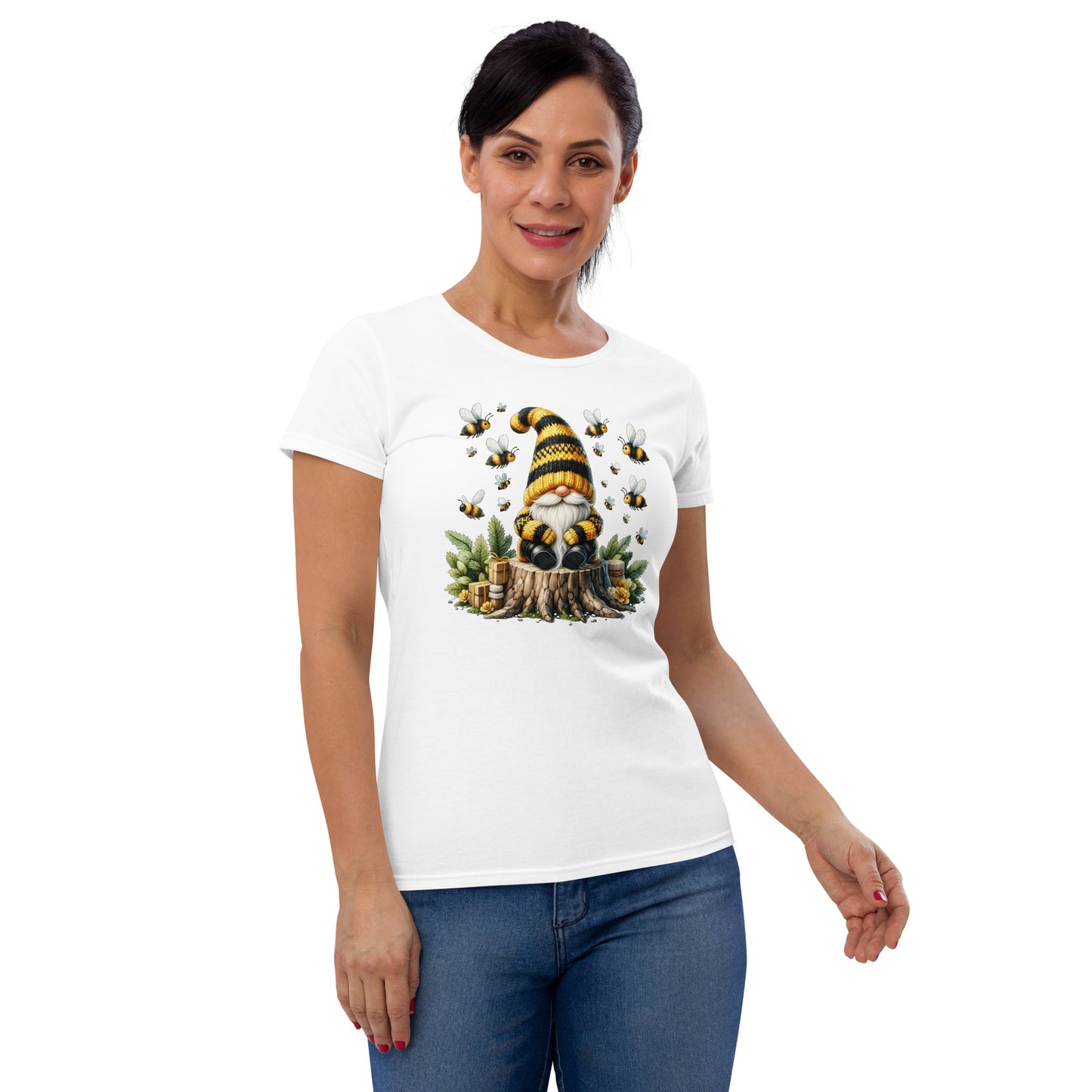 Women's Short Sleeve T-Shirt "Bee & Honey Gnomes" #9