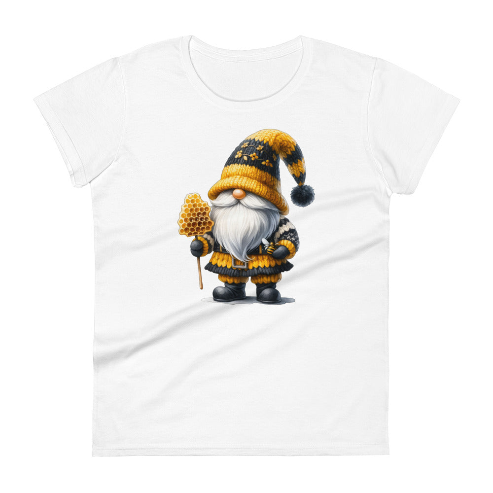 Women's Short Sleeve T-Shirt Bee & Honey Gnomes #01