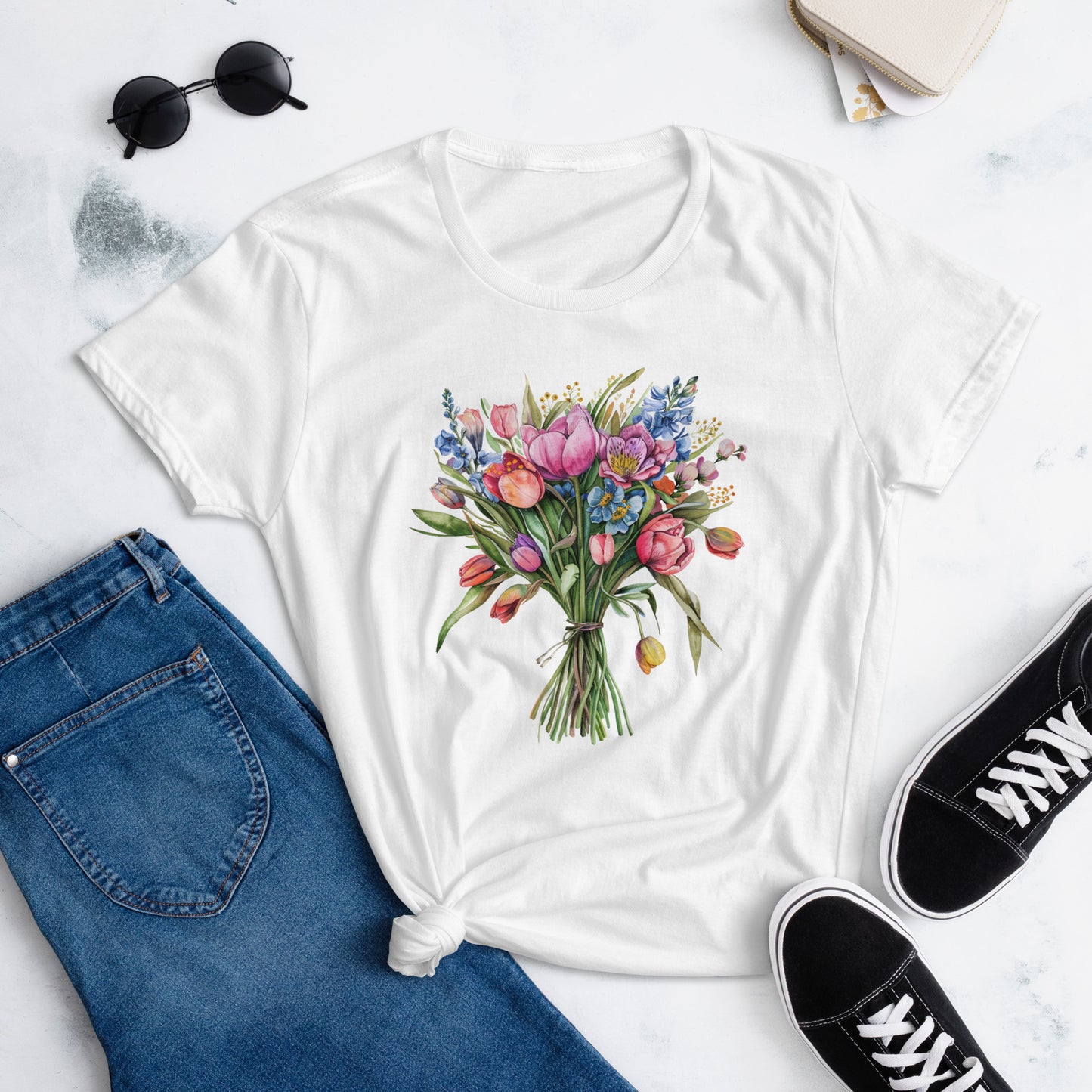 Women's Short Sleeve T-Shirt "Spring Bouquet"